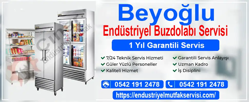 Beyoğlu endüstriyel buzdolabı servisi