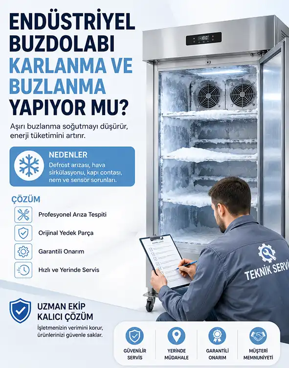 Endüstriyel Buzdolabı Karlanma ve Buzlanma Yapıyor