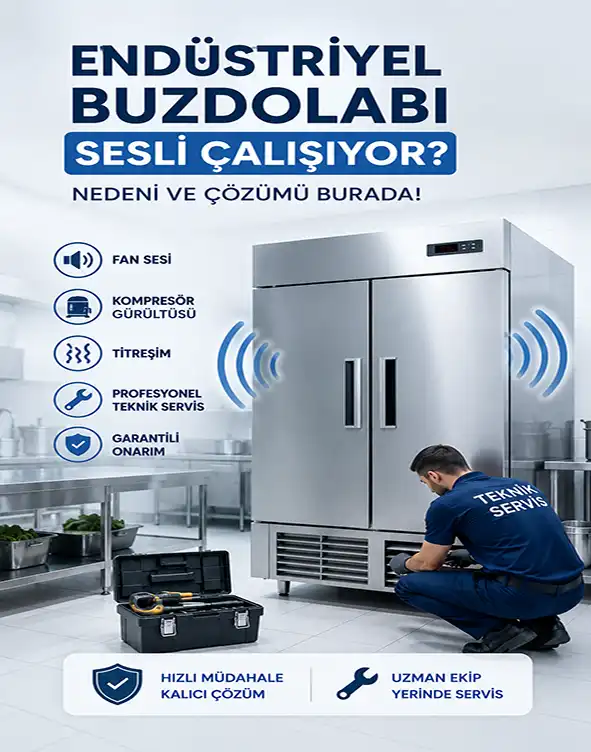 Endüstriyel Buzdolabı Sesli Çalışıyor