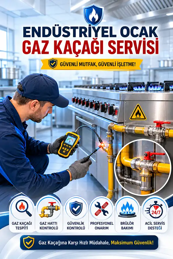 Endüstriyel Ocak Gaz Kaçağı Servisi