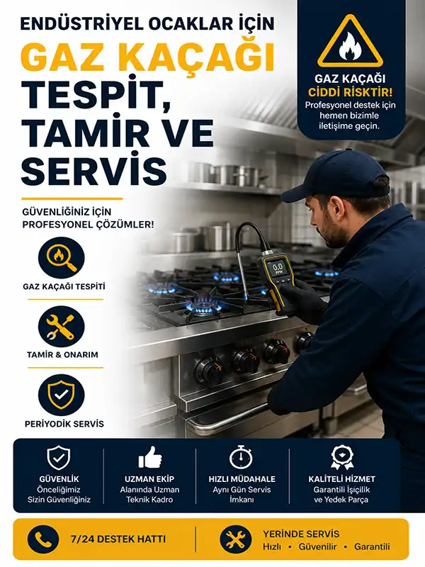 Endüstriyel Ocak Gaz Kaçağı Tespiti