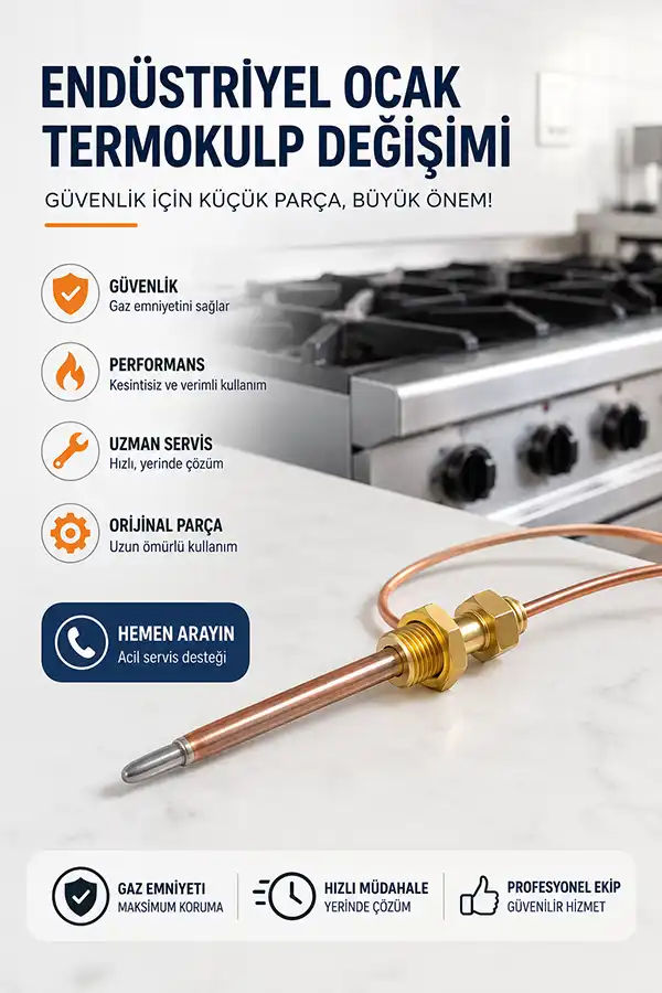 Endüstriyel Ocak Termokupl Değişimi